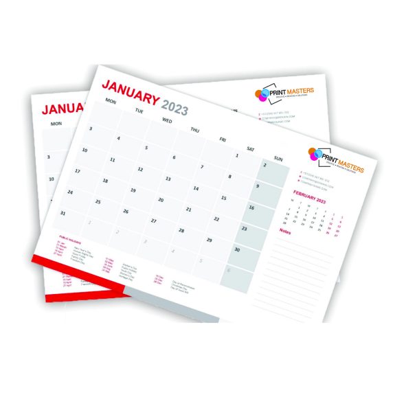 deskpad calendar printing johannesburg